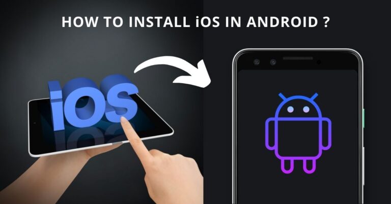 how to install ios in android