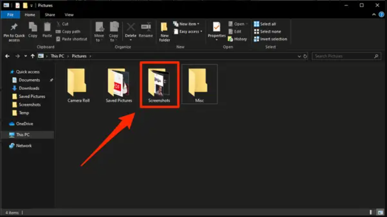 how to delete screenshots on windows 10