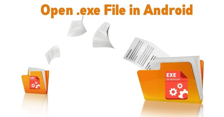 How to open .exe file in android S