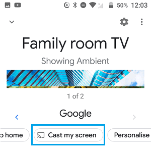how to chromecast from chrome android
