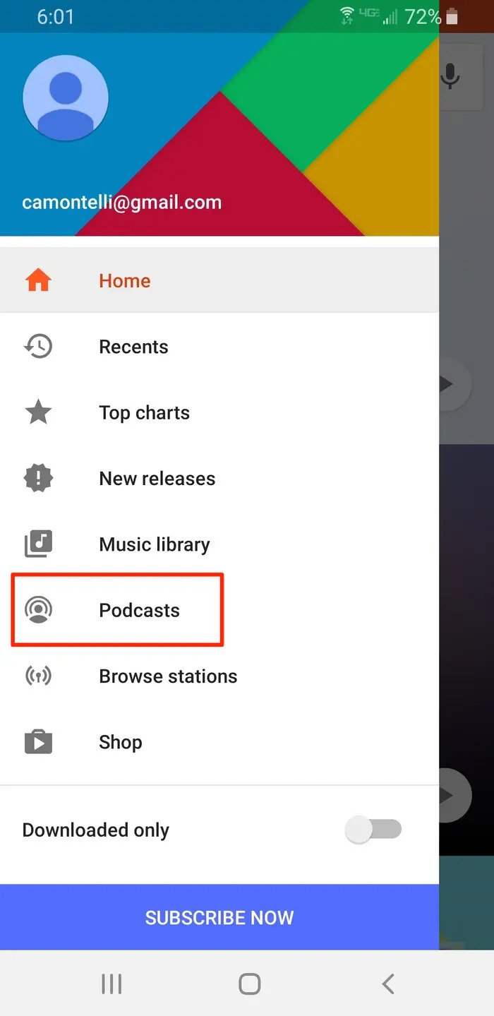 how to download podcast on android