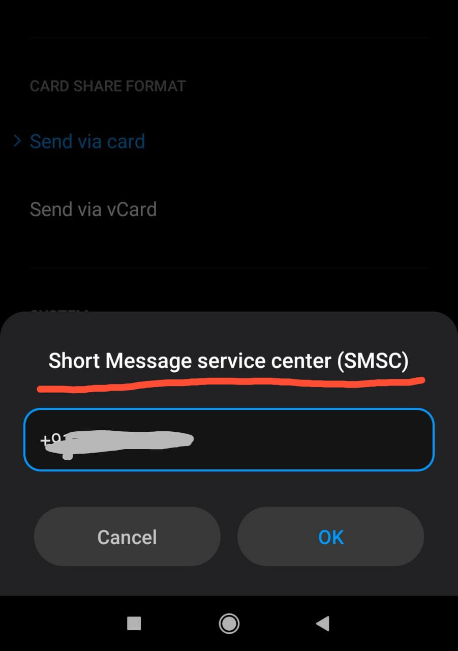 how to remove message blocking on android