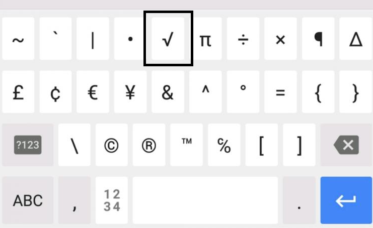 How To Type Square Root Symbol On Android Phone 3 Min Easy Guide Fixwill