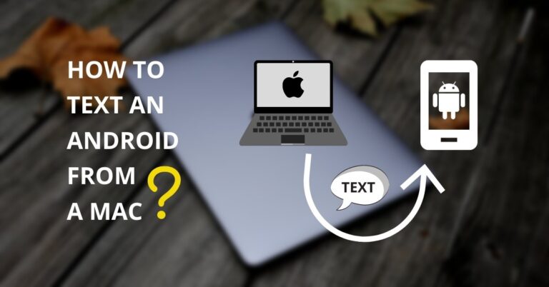 how to text an android from a mac