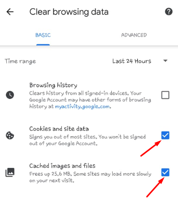 how do i clear my cache and cookies on my android phone