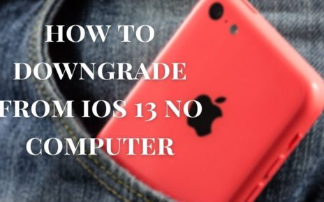 how to downgrade ios