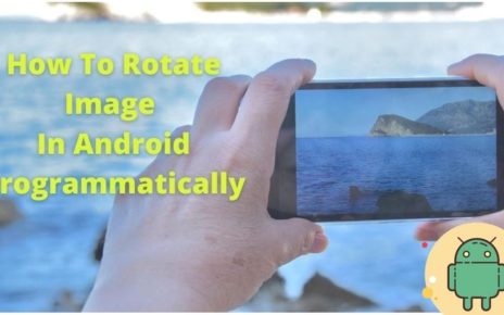 how to rotate image in android programmatically