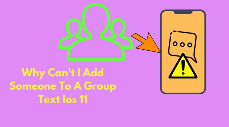 why can't i add someone to a group text ios 11