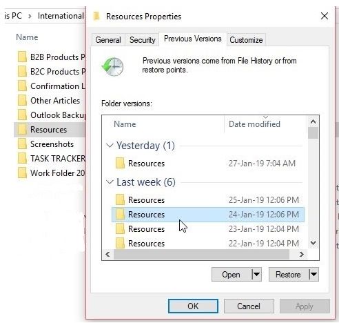 where are deleted files in windows 10