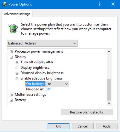 how to adjust brightness on extended monitor windows 10
