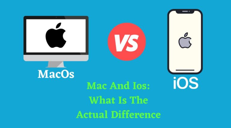 mac and ios what is the actual difference