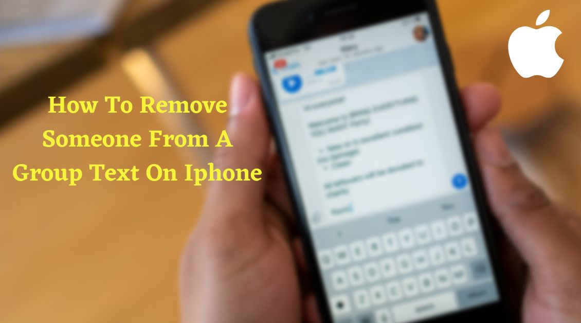 how to remove someone from a group text on iphone